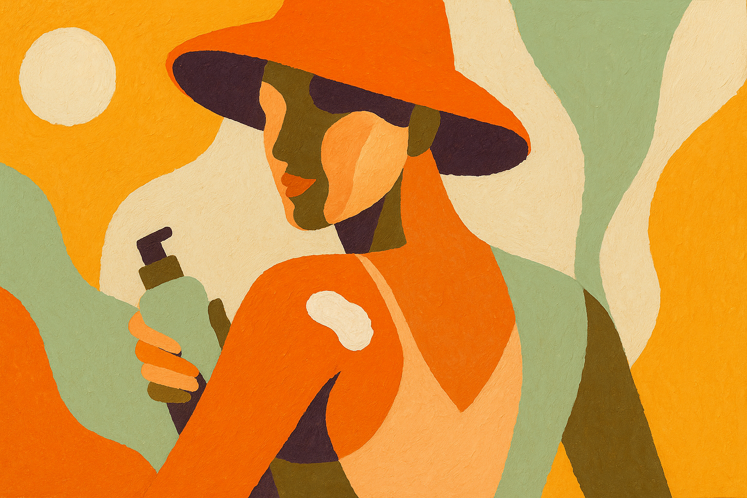 CarinavanderKloet insmeren zon apply sunscreen protect bescherming